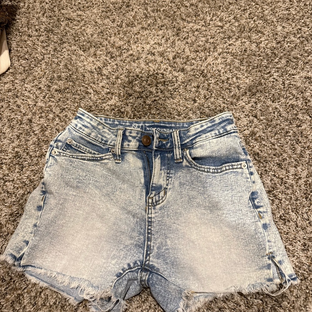 No Boundaries Light Blue Jean Shorts